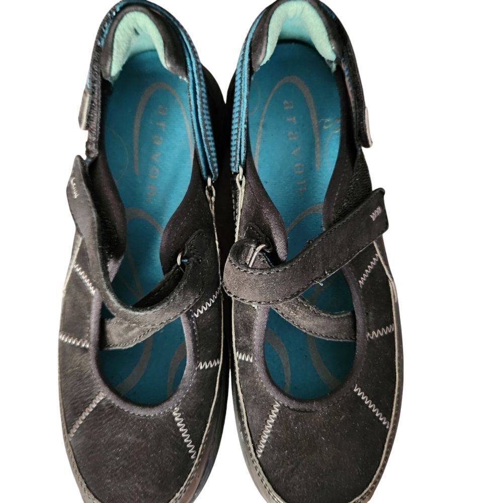 Aravon by New Balance Womens Briana Slip-on Leather Mary Jane Casual Shoes 6B - Picture 4 of 11